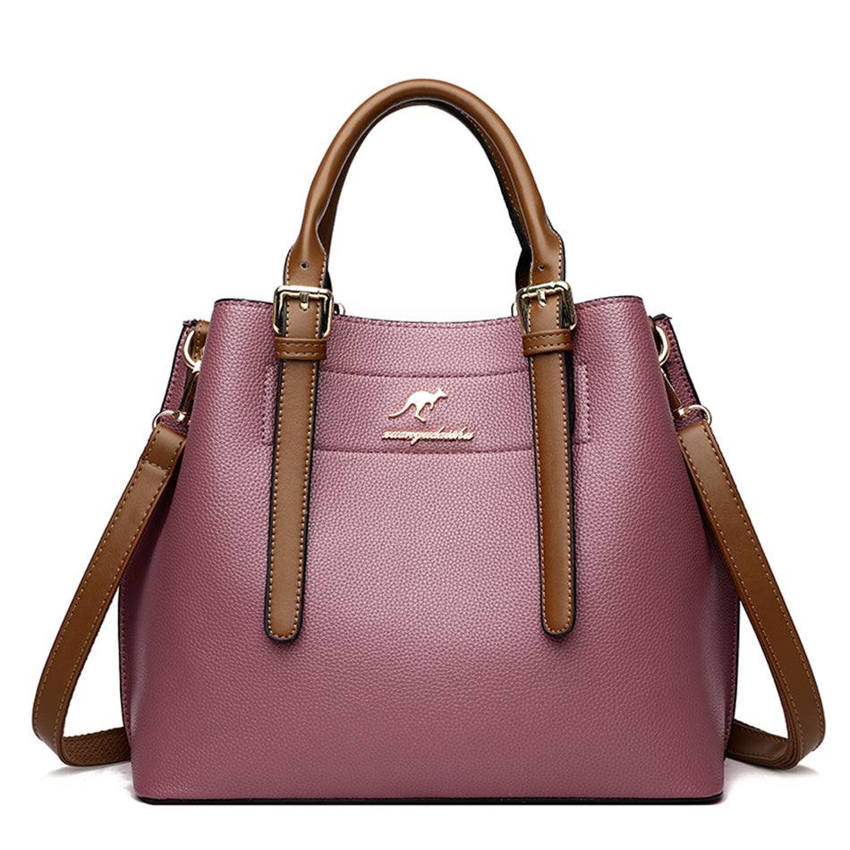 Handbag Three-Layer Large Bag Women's Casual Women's Single Shoulder Bag