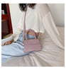 2022 Summer Mini Bag Women Messenger Crocodile Pattern Small Square Bag Western Style Fold Handbag