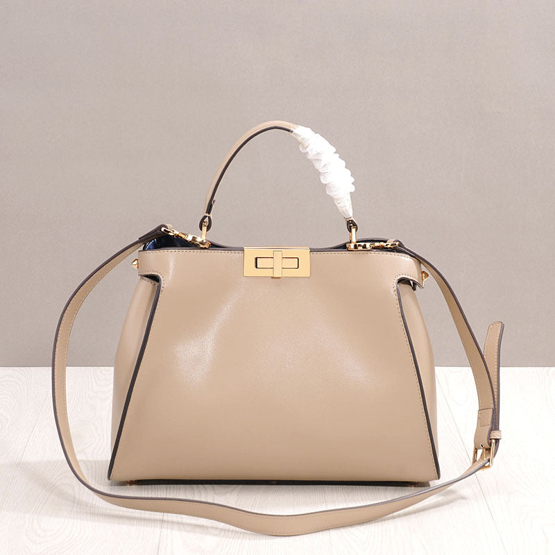 Big Bag White-Collar Fashion 2021 New Cat Bag Leather Leather Leather