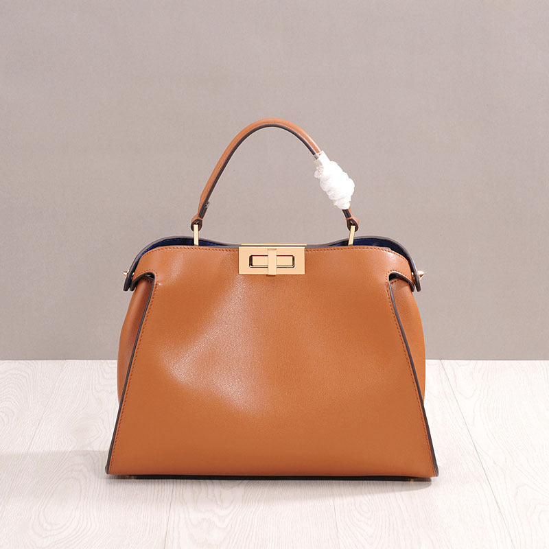 Big Bag White-Collar Fashion 2021 New Cat Bag Leather Leather Leather