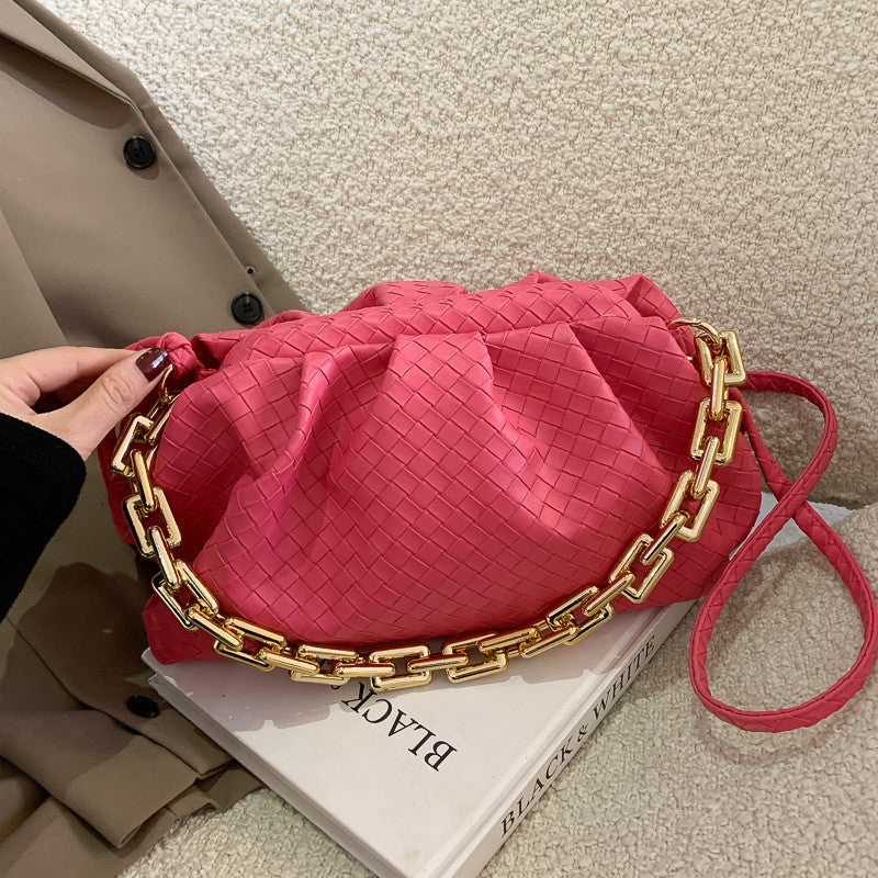 Temperament Chain Handbag Wild Woven Cloud Bag