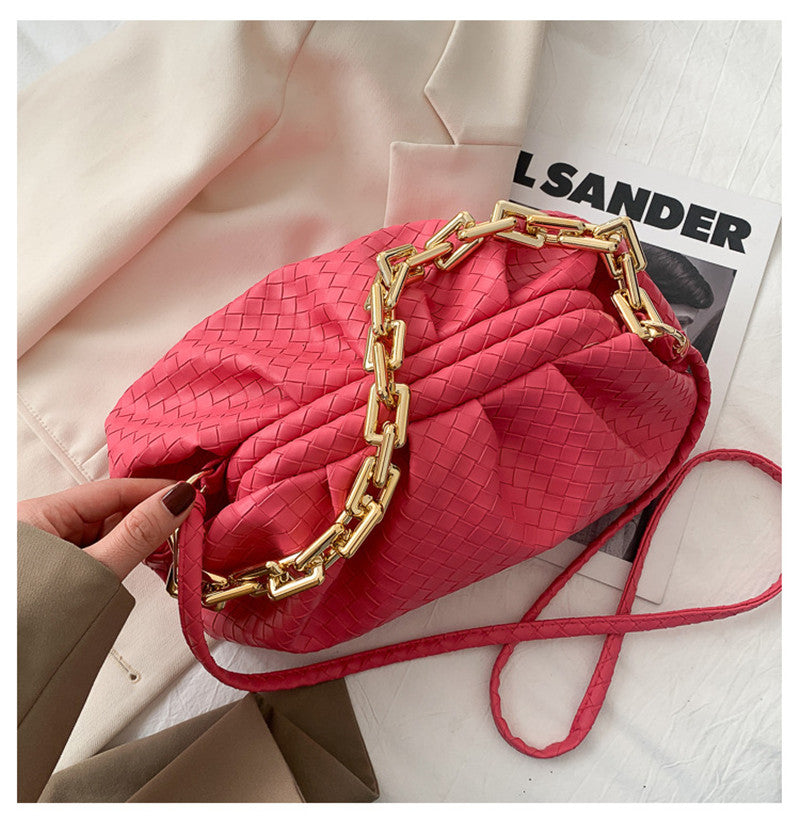 Temperament Chain Handbag Wild Woven Cloud Bag