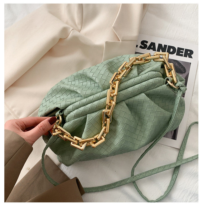 Temperament Chain Handbag Wild Woven Cloud Bag