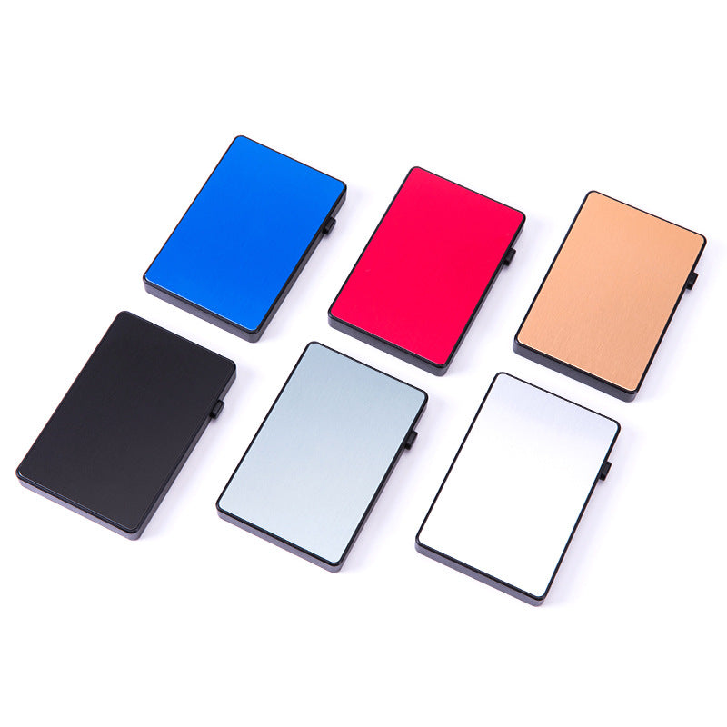 Automatic Pop-Up Side Press Credit Card Case, Business Card Case, Metal Aluminum Card Case, Anti-Theft Brush, Anti-Magnetic Rfid Card Case