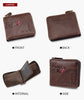 Leather Zipper Crazy Horse Leather Men's Bag Retro Large-capacity Soft Wallet Leather Wallet Men's Bag