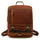 Retro Men's Backpack Leather Student School Bag Crazy Horse Leather Flap Backpack Top Layer Leather Leisure Travel Bag