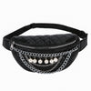 New Korean Pu Women'S Waist Bag Fashion Girly Pearl Messenger Bag Trendy Embossed Chest Bag New Korean Pu Women's Waist Bag Fashion Girly Pearl Messenger Bag Trendy Embossed Chest Bag