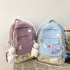 Kawaii Nylon Women Backpack School Bags For Girls Travel Backpack New Fashion Rabbit Print BackpacksTeen Girls Mochila Feminina