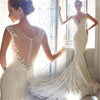 Sexy Halter Brigade Shooting Seaside Beach Location Mermaid Tail Light Wedding Dress