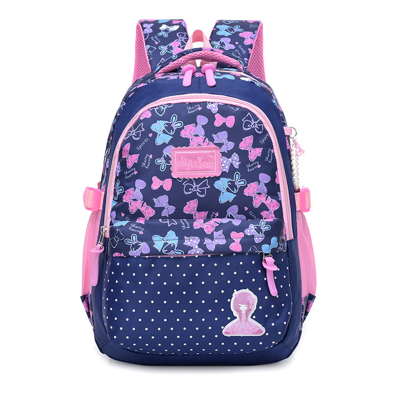 New Style Children's School Bag Korean Girl Load-Reducing Backpack