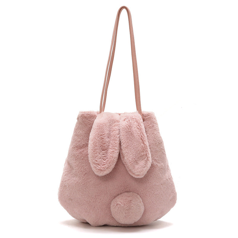 Cute Bunny Ears Portable Bucket Bag