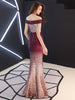 Banquet Evening Dress Women'S Fashion New Style Aura Queen Shoulder Noble Elegant Long Style Celebrity Host Fishtail