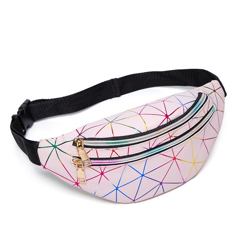 New Product Crossbody Shoulder Bag, Lady Chest Bag, Personalized Laser Belt Bag