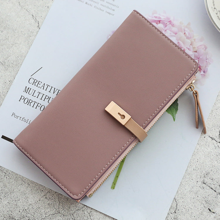 Simple, Versatile, Practical Wallet, Fashionable Personality, Small Fresh And Pure Color, Ladies Clutch