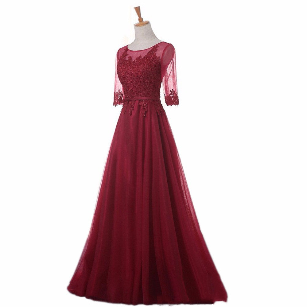 Banquet Ladies Evening Dress, Long Slim, Elegant And Thin Korean Bride Toast Clothing