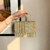 Fashion Simple Pearl Flap Shoulder Bag