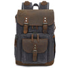 Casual Shoulder Camera Bag Hit Color Waterproof Canvas Slr Digital Bag Retro Hit Color Camera Backpack