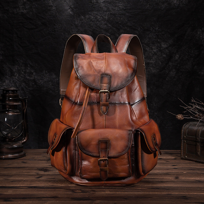 Retro Men'S Large Capacity Backpack