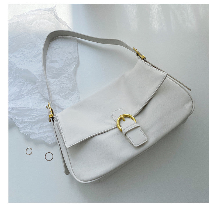 PU retro portable baguette bag