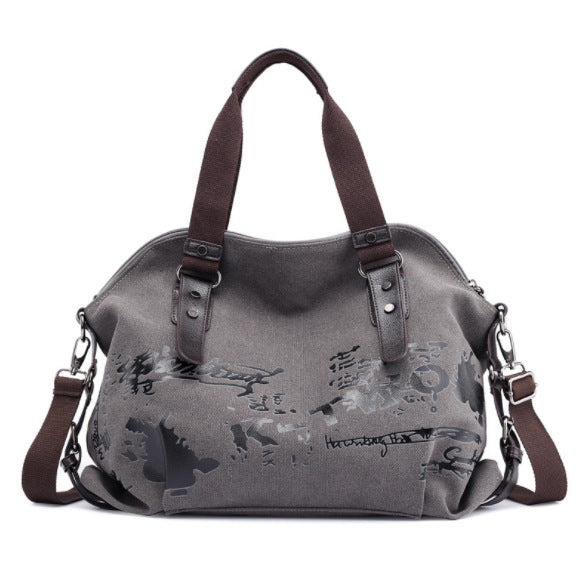 Canvas bag fashion lady shoulder bag graffiti printing bag female