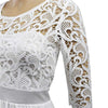 Banquet Evening Dress Five-point Sleeve Lace Chiffon Wedding