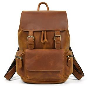 Men's Crazy Horse Leather Backpack