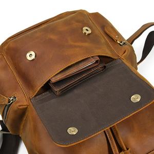 Men's Crazy Horse Leather Backpack