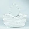 Woven Bag Leather Leisure Vegetable Basket Bag