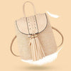 Spring And Summer New Style Straw Woven Women'S Backpack Simple Ppstraw Beach Bucket One-Shoulder Diagonal Women'S Bag