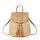 Spring And Summer New Style Straw Woven Women'S Backpack Simple Ppstraw Beach Bucket One-Shoulder Diagonal Women'S Bag