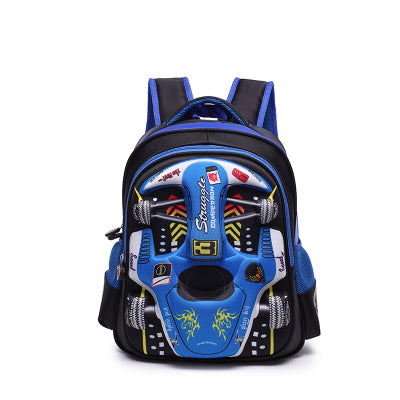 Cross-Border Children'S School Bag 3D Racing Elementary School Students Three-Dimensional Kindergarten Car Cartoon Backpack School Bag