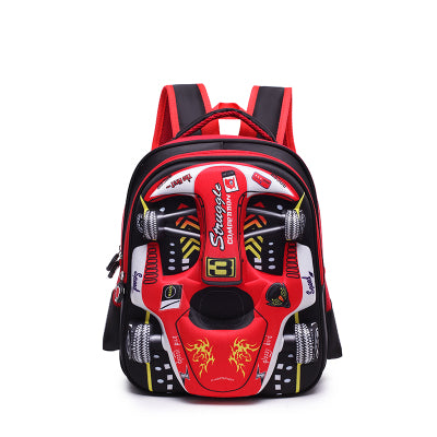 Cross-Border Children'S School Bag 3D Racing Elementary School Students Three-Dimensional Kindergarten Car Cartoon Backpack School Bag