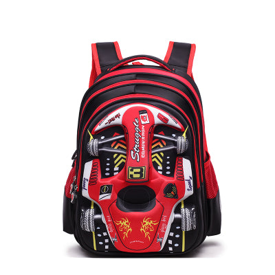 Cross-Border Children'S School Bag 3D Racing Elementary School Students Three-Dimensional Kindergarten Car Cartoon Backpack School Bag