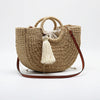 H Straw Woven Bag Moon Woven Female Bag Shoulder Portable Dual-Use