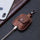 Leather Keychain Portable Earphone Case