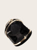 Velvet Oblate Round Banquet Bag