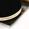 Velvet Oblate Round Banquet Bag