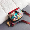 Personalized Graffiti Handbags Wide Shoulder Strap Waist Bag Letter Single Shoulder Messenger Bag