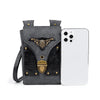 Female Punk Motorcycle One-shoulder Diagonal Bag MINI Mini Contrast Color