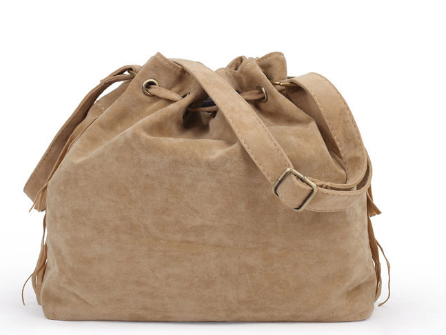 Women bag tassel bucket shoulder bag AliExpress foreign trade ladies bag Europe and the United States trend bucket bag