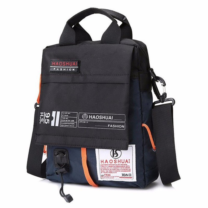 Nylon Shoulder Bag Men's Outdoor Messenger Small Backpack