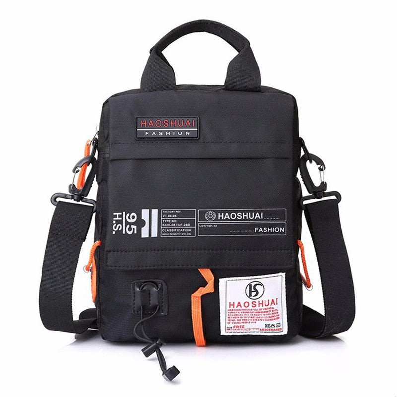 Nylon Shoulder Bag Men's Outdoor Messenger Small Backpack