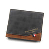 Korean Style Hinge Hot Stamping Print Men's Wallet Short