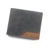 Korean Style Hinge Hot Stamping Print Men's Wallet Short