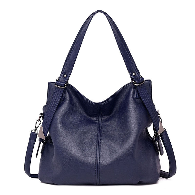 Middle-aged Mommy Bag Vintage Cowhide Handbag