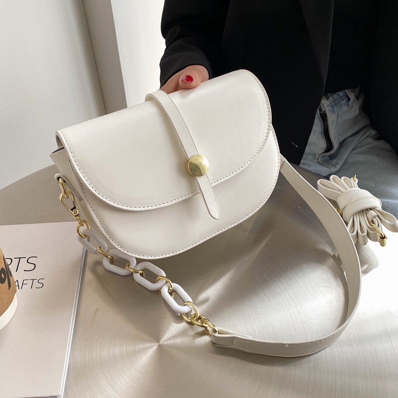 Textured Messenger Bag Women's Saddle Bag