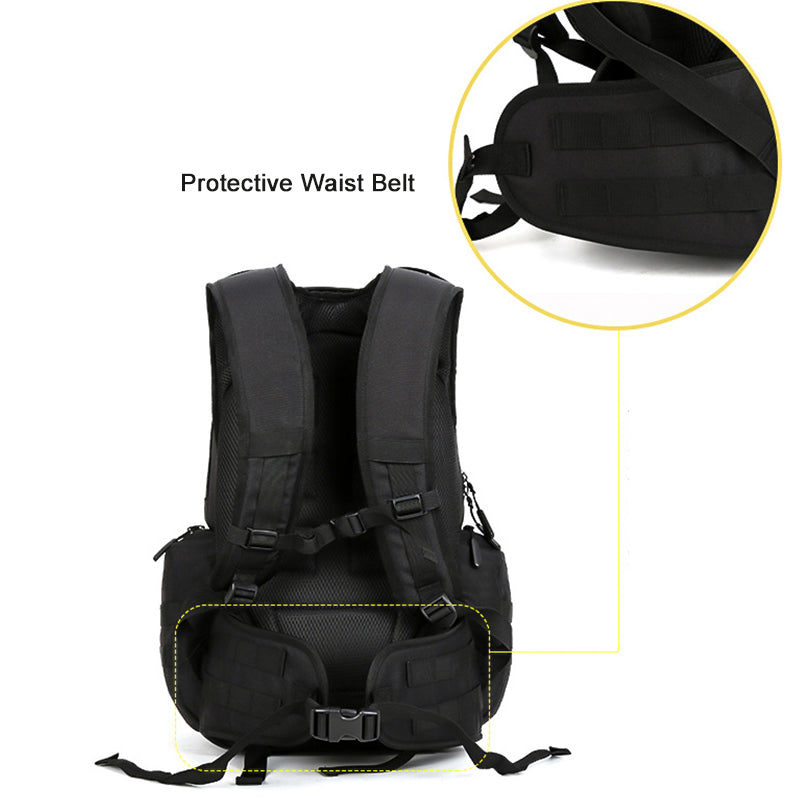 40L Men's And Women's Sports Hiking Mountaineering Bag Outdoor Tactical Bag Hunting Rucksack