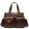 Handbag Retro First Layer Leather Business Travel Bag Men's Leather Duffel Bag