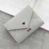 Card Holder Love Ultra-thin Simple Leather Coin Purse