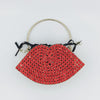 Lip Bag Metal Diamond-studded Handbag Dinner Bag